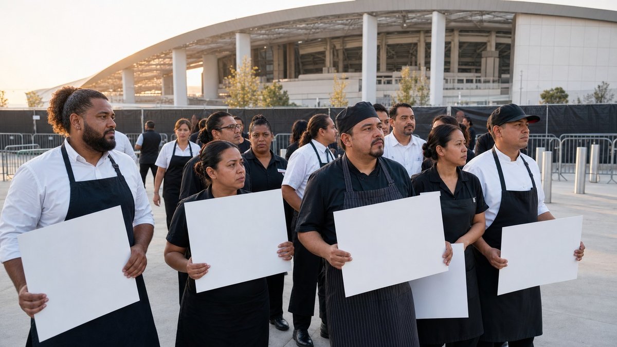 Trabalhadores do SoFi autorizam greve dias antes da estreia dos EUA na Copa